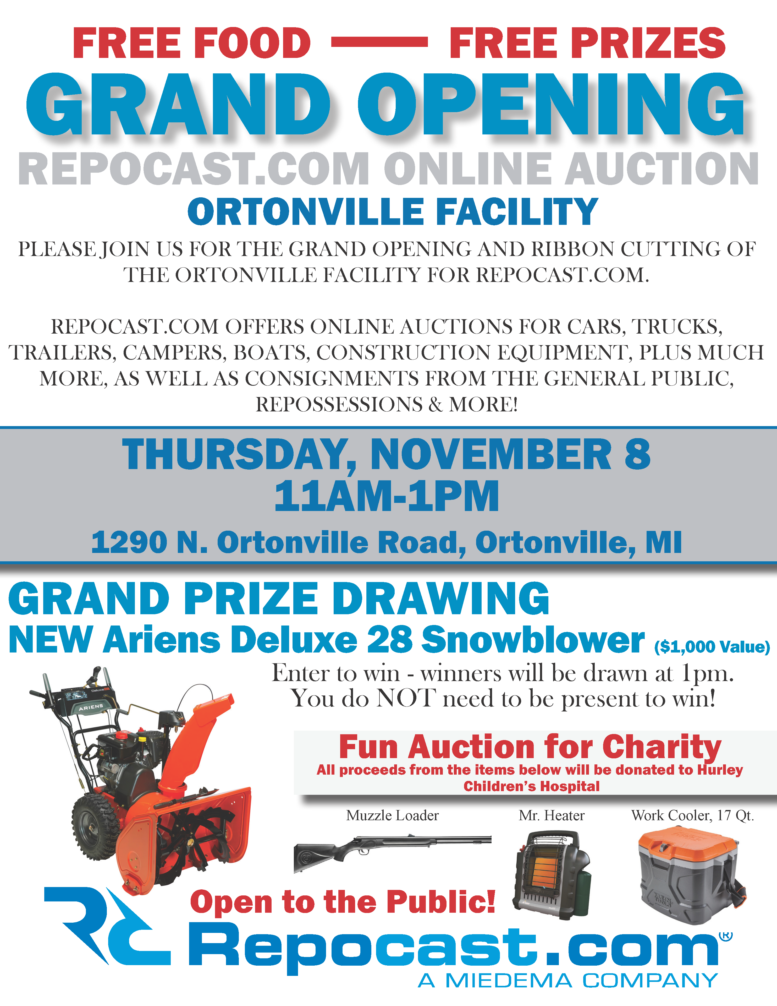 Ortonville Open House Flyer